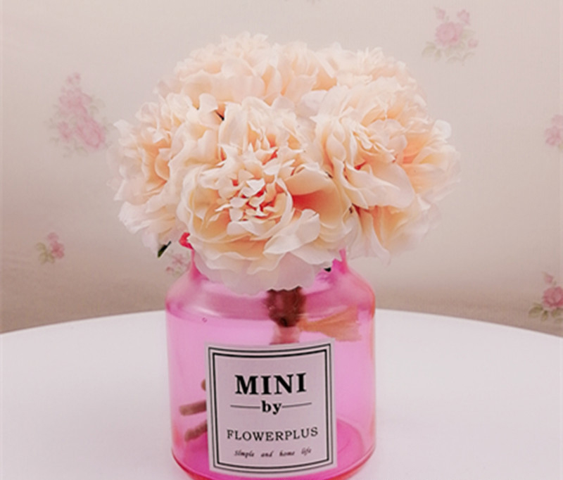 Creative Home outdoor garden customized glass round vase tabletop vases