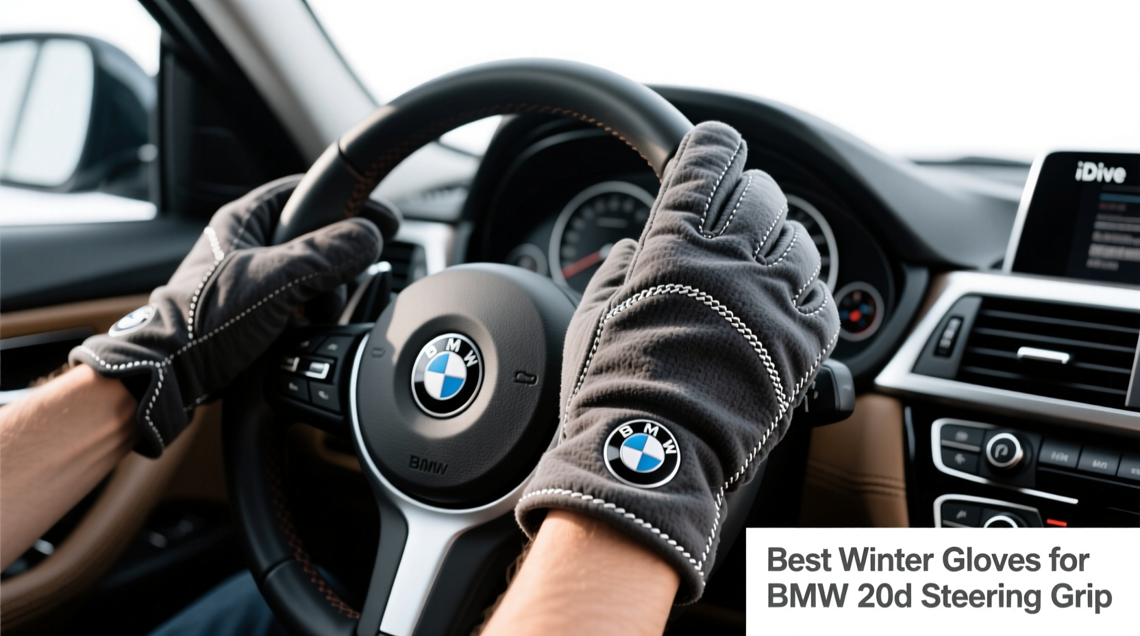 bmw 320d steering grip winter gloves