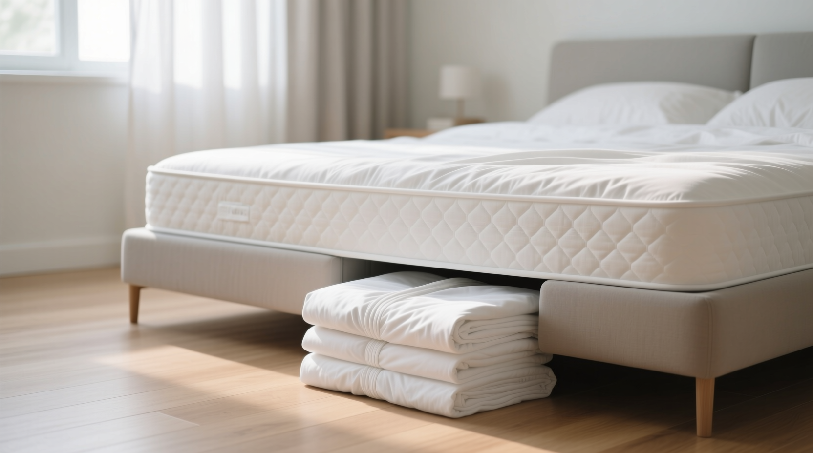 store extra sheet sets under your mattress