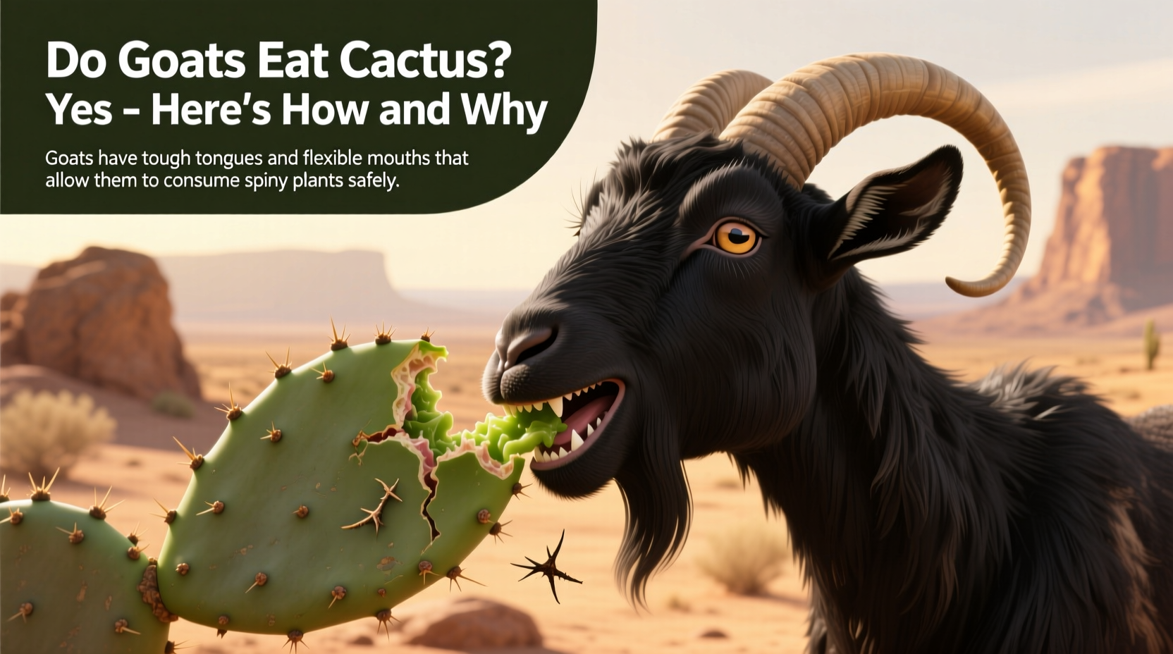 Do Goats Eat Cactus? Yes – Here's How and Why