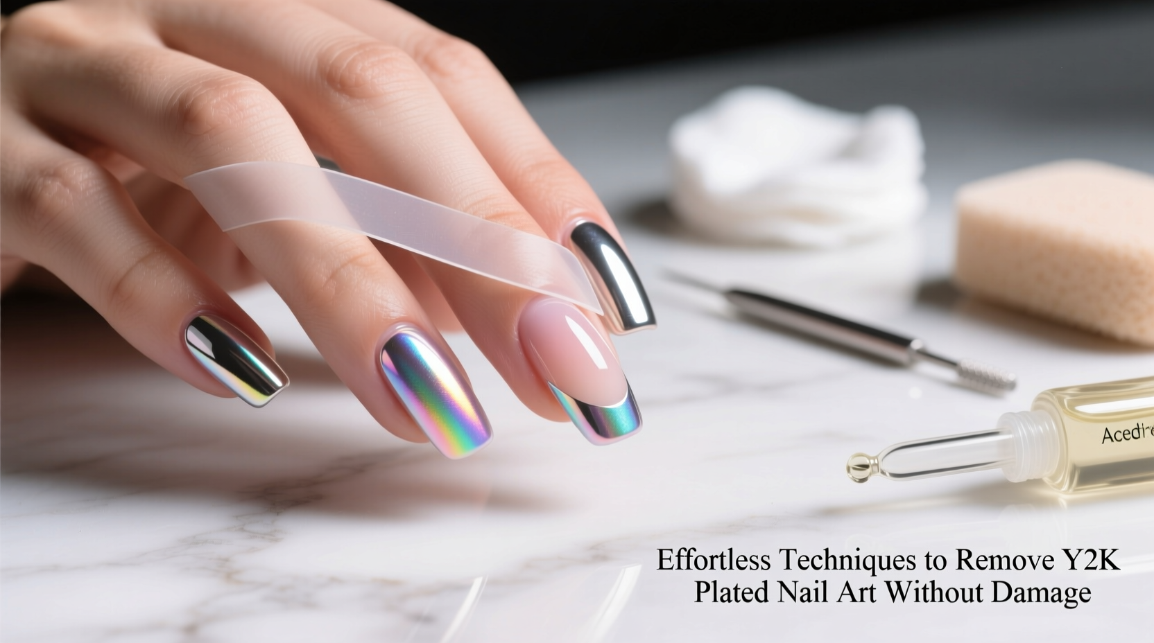 effortless techniques to remove y2k plated nail art without damage