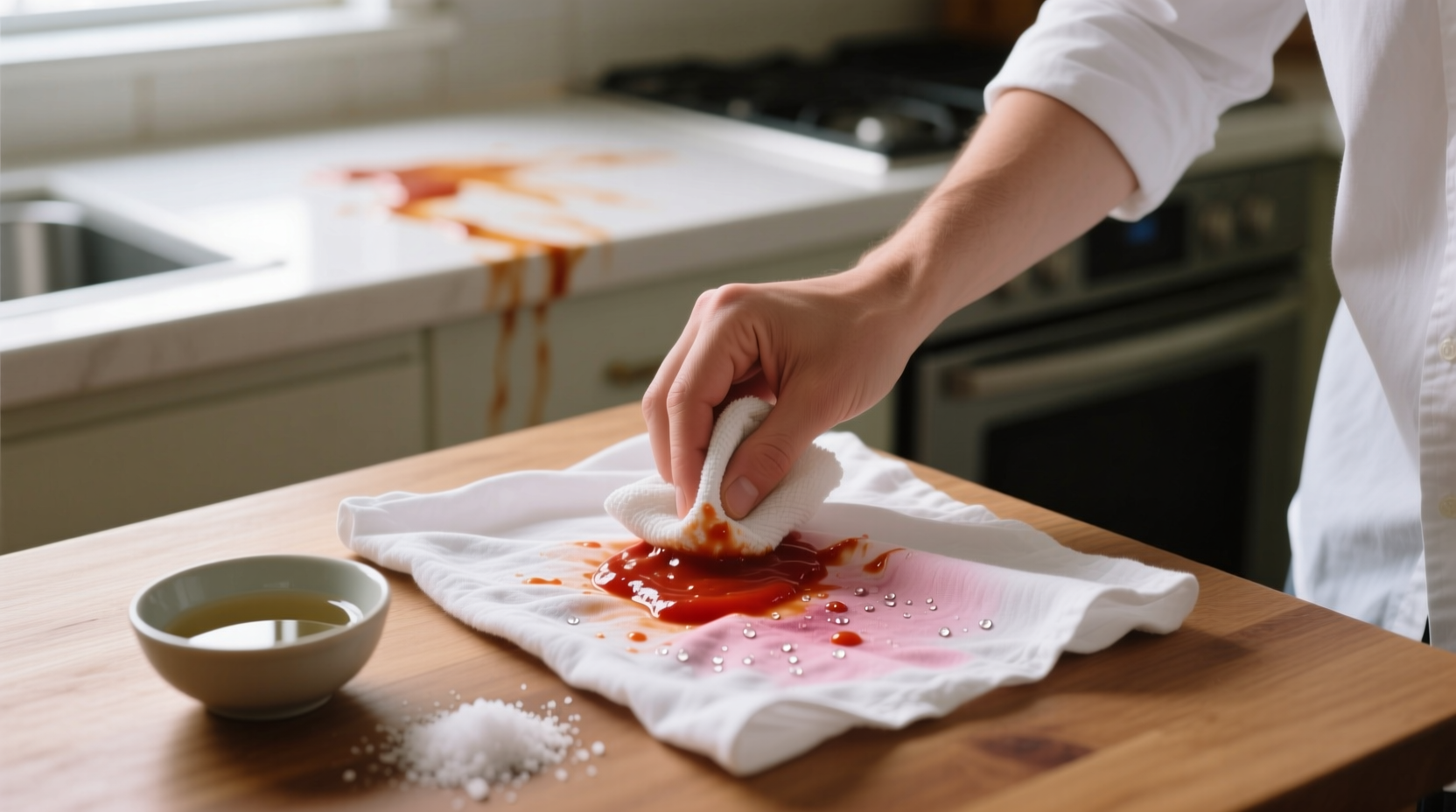 how to remove tomato sauce stains