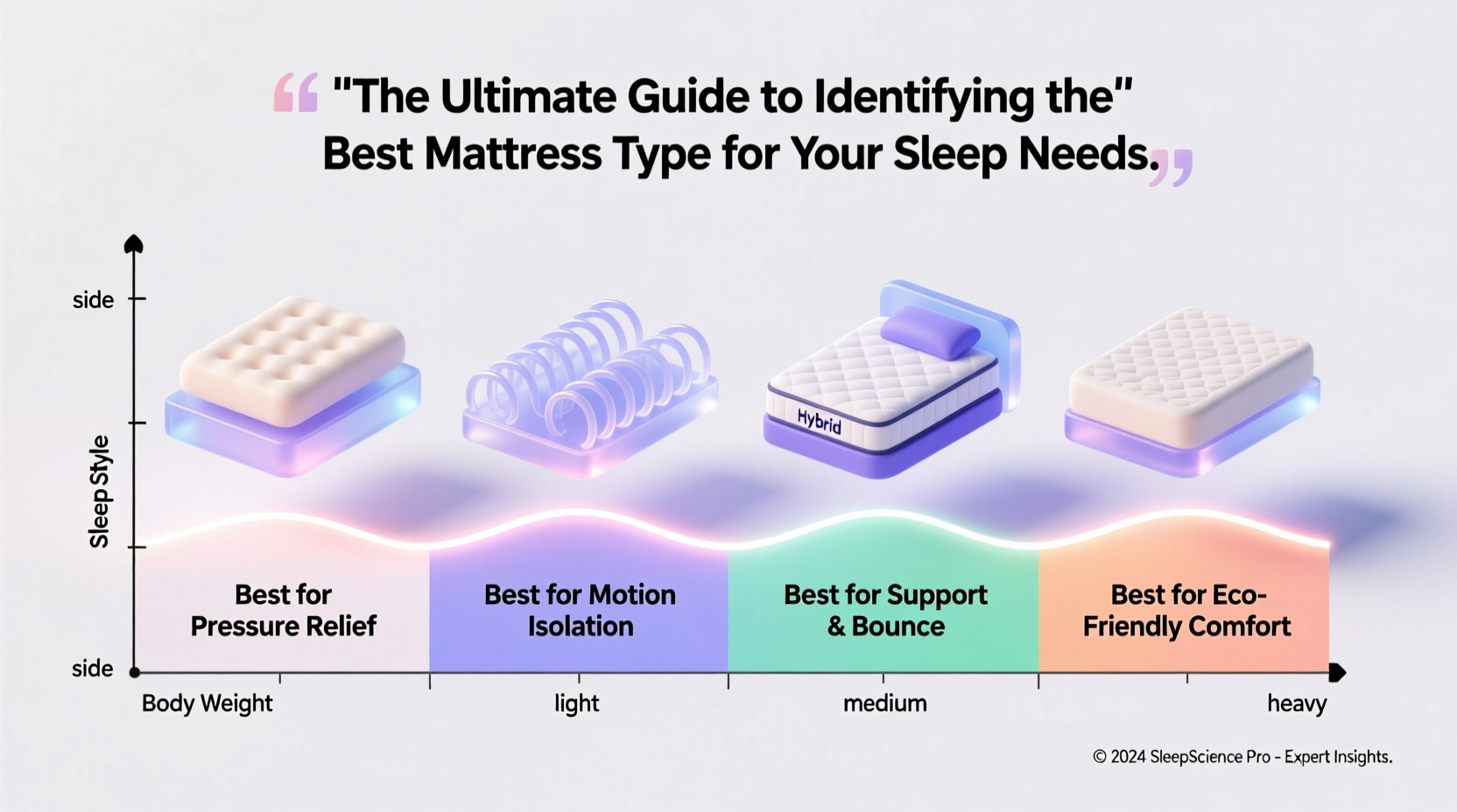 the ultimate guide to identifying the best mattress type for your sleep needs