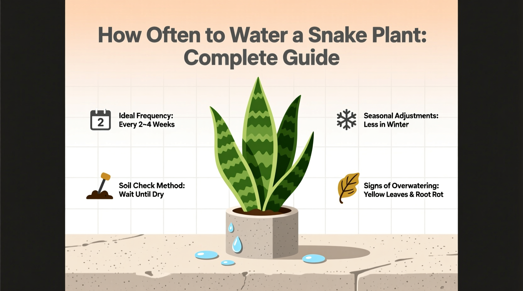 how often should a snake plant be watered