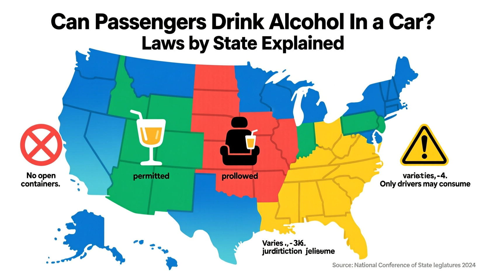can passengers drink alcohol in a car