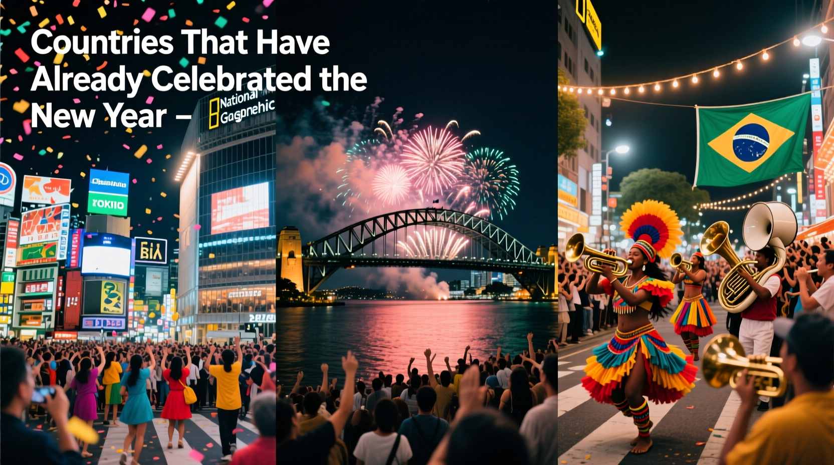 which countries already celebrated new year