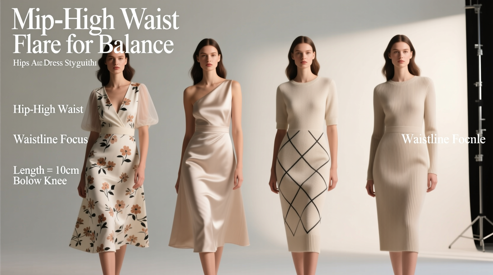 how to choose the perfect midi dress length for your body shape and style