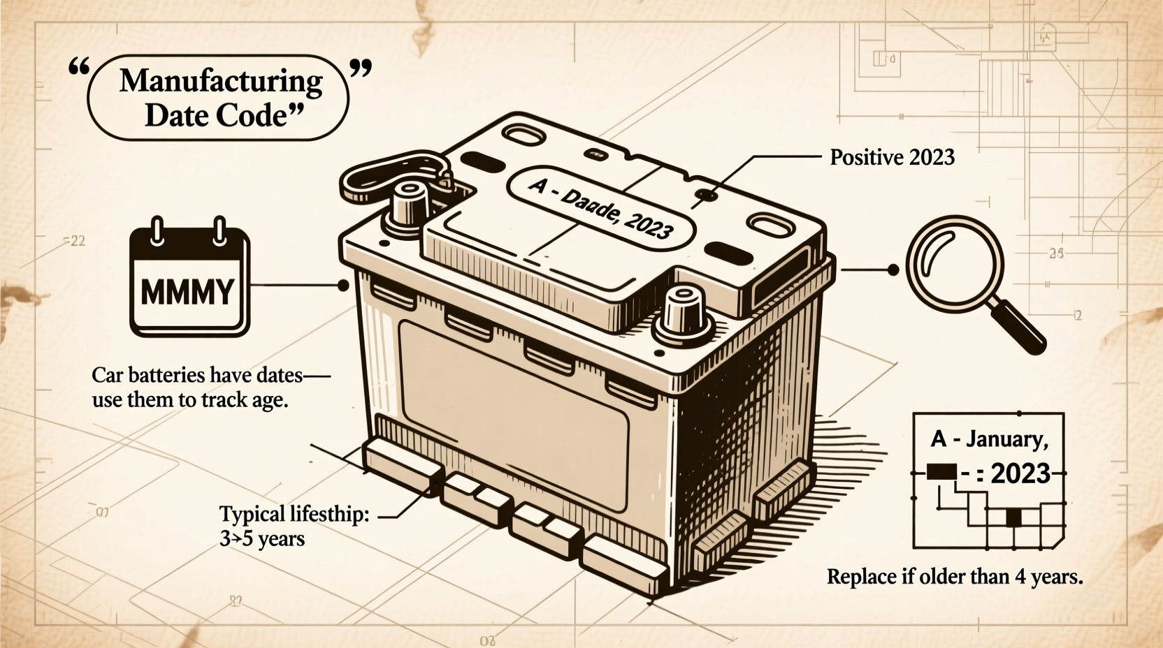do car batteries have dates on them