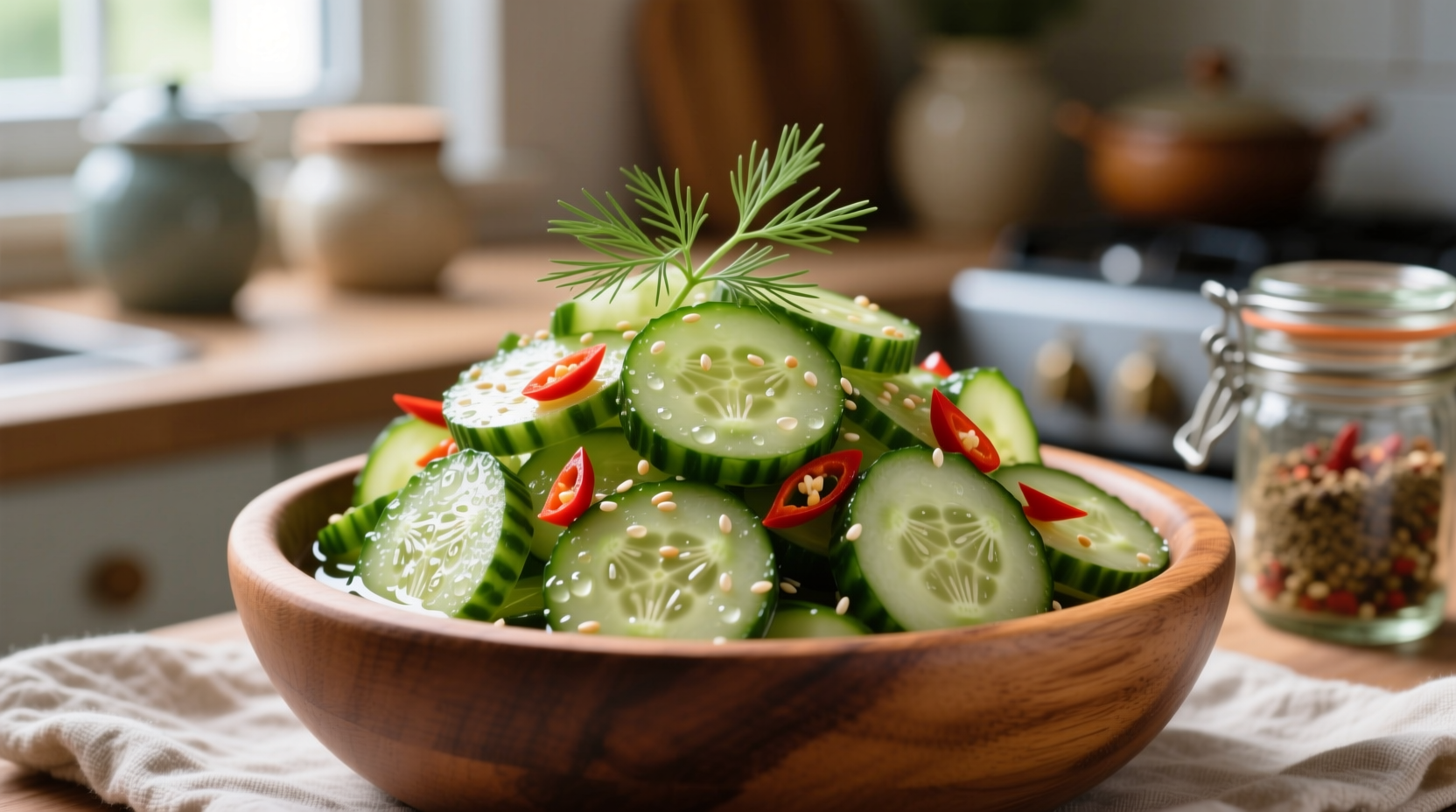 quick pickled cucumber salad