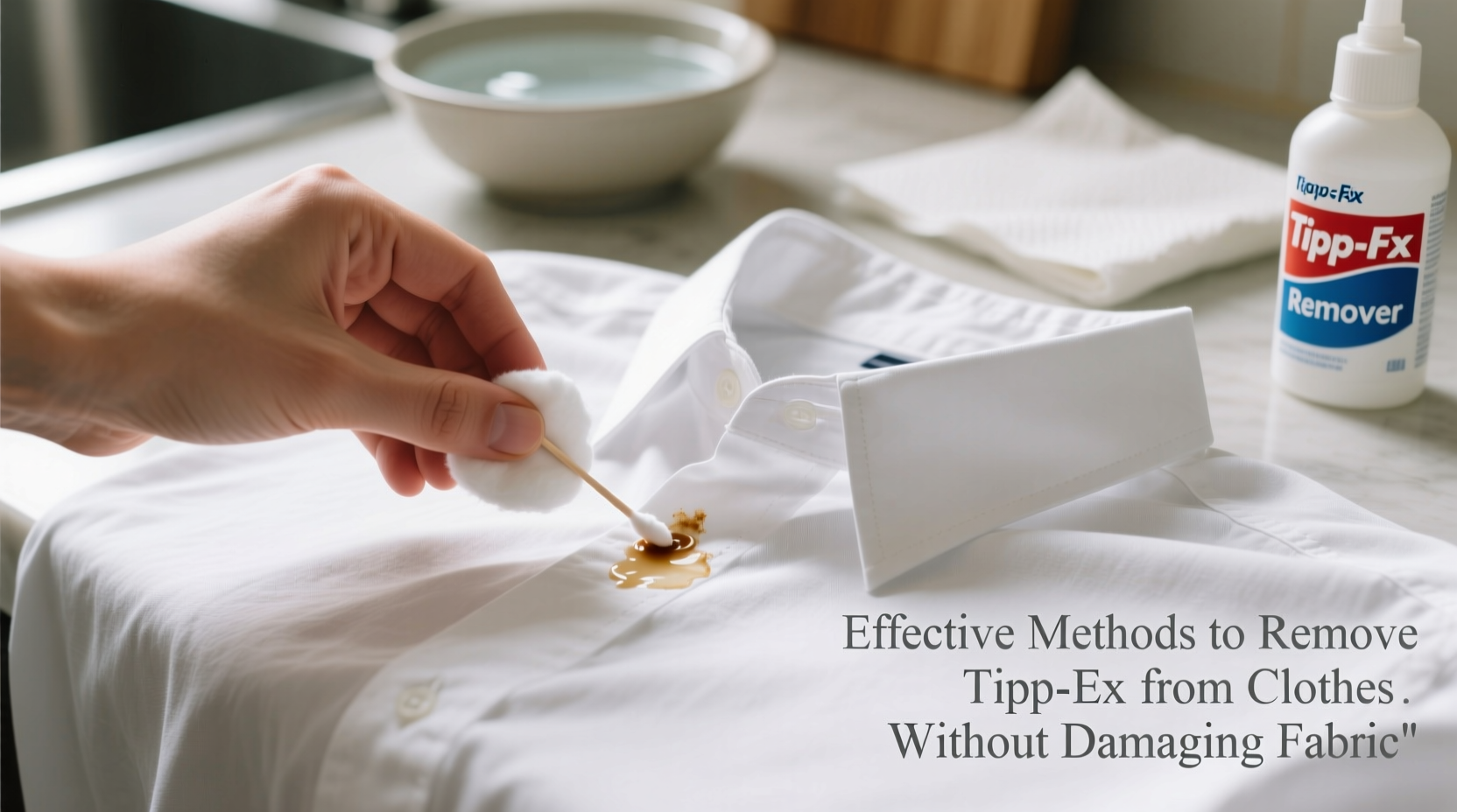 effective methods to remove tipp ex from clothes without damaging fabric