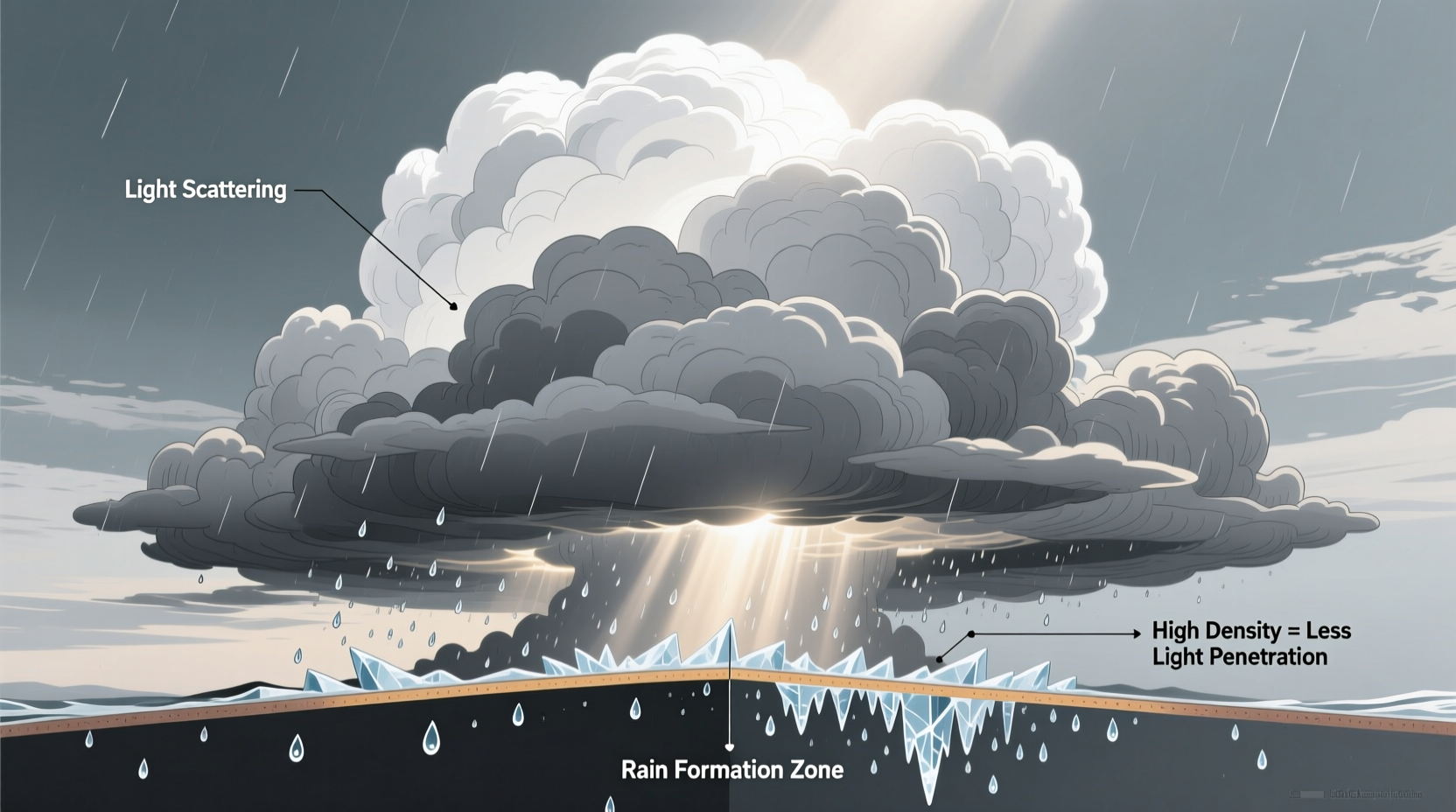 why are rain clouds grey understanding cloud color