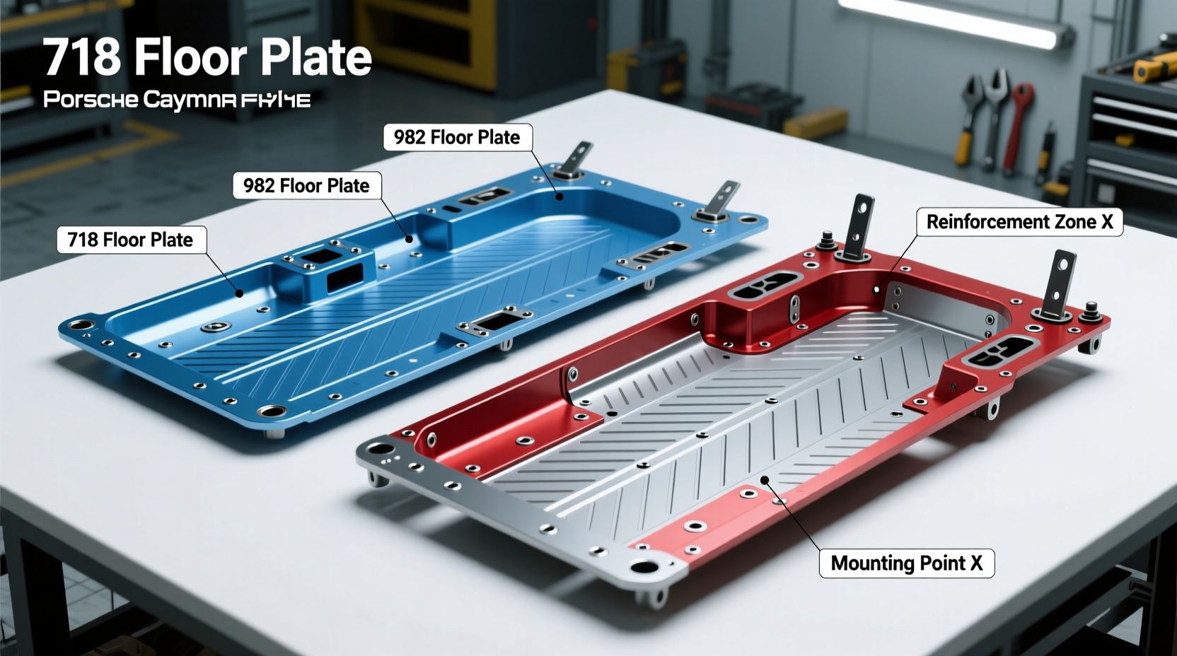 cayman 718 vs 982 floor plate