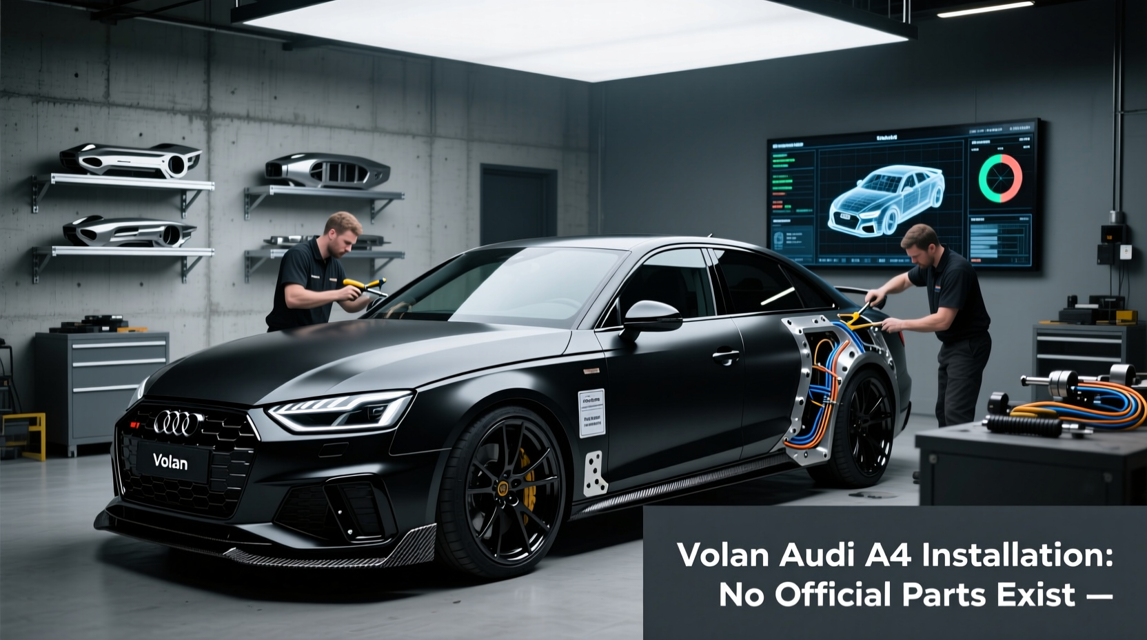 volan audi a4 installation