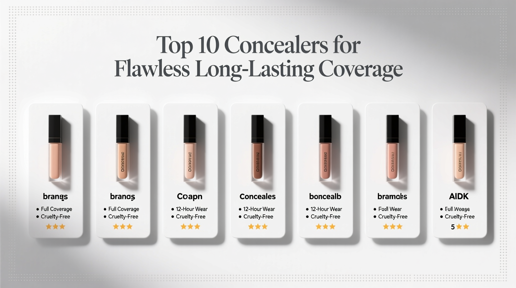 top 10 concealers for flawless long lasting coverage