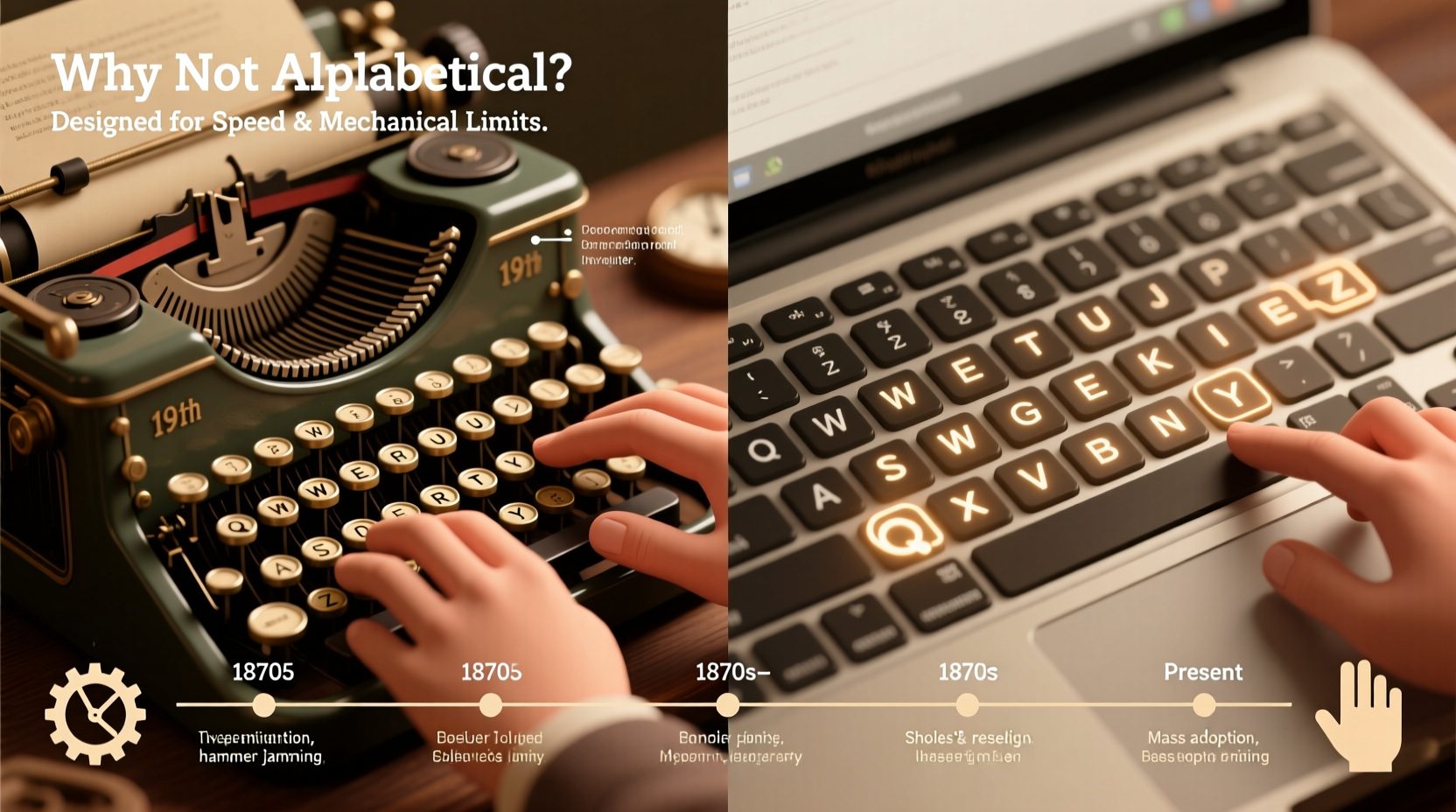 why arent keyboards alphabetical the qwerty layout explained