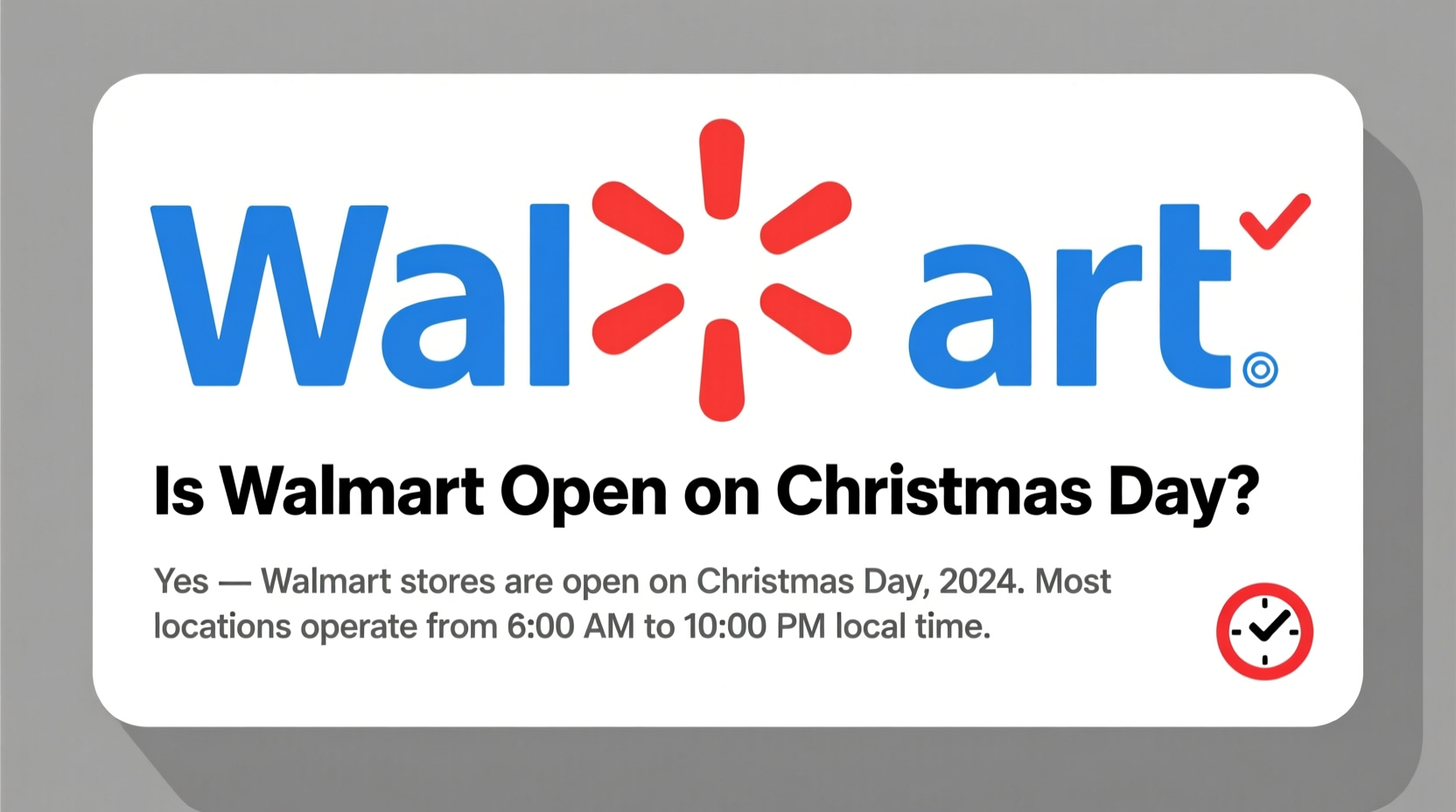 is walmart open on
