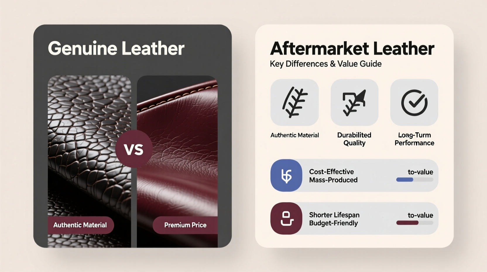 e60 genuine vs aftermarket leather