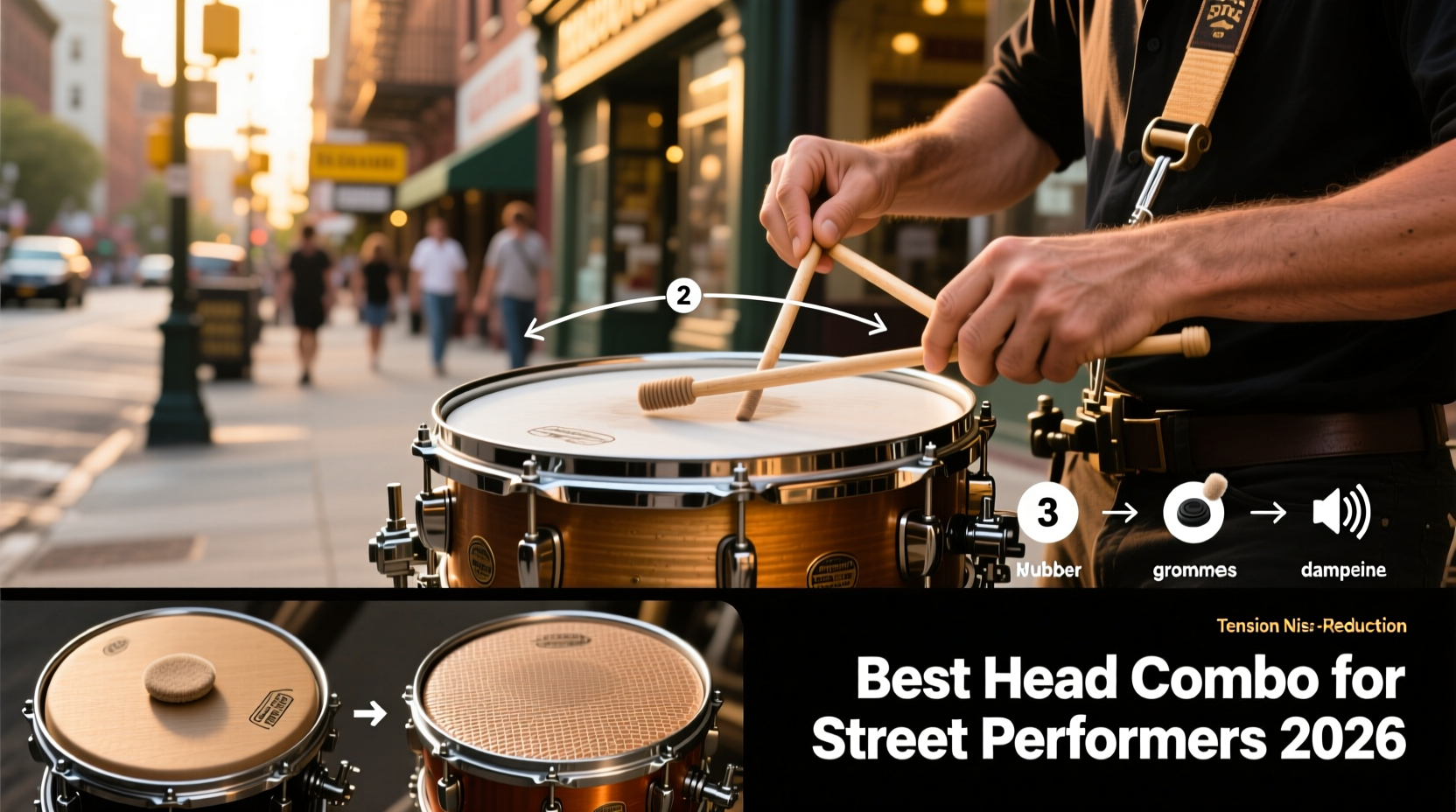 Tuning a Wholesale Marching Snare Drum for Busking: Best Head Combo (Kevlar vs. Coated Mylar), Tension Sequence, and Noise-Reduction Tips for 2026 Street Performers