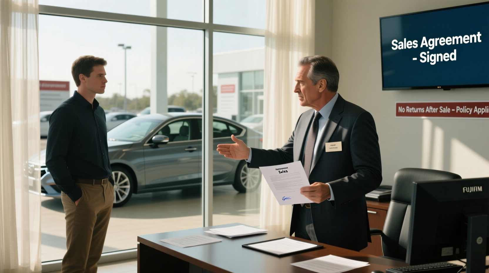 can a car dealer take a car back