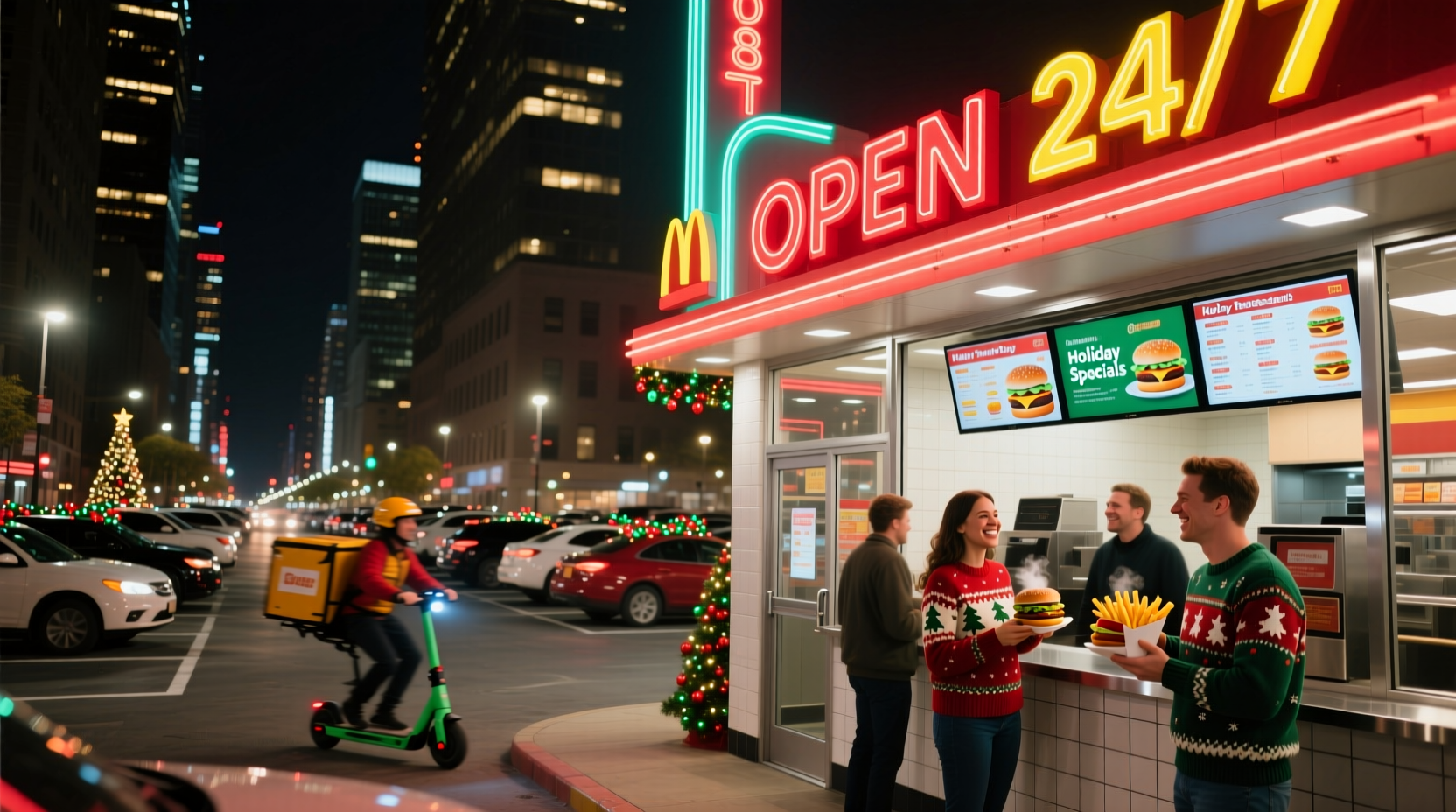 what fast food restaurant is open on christmas day