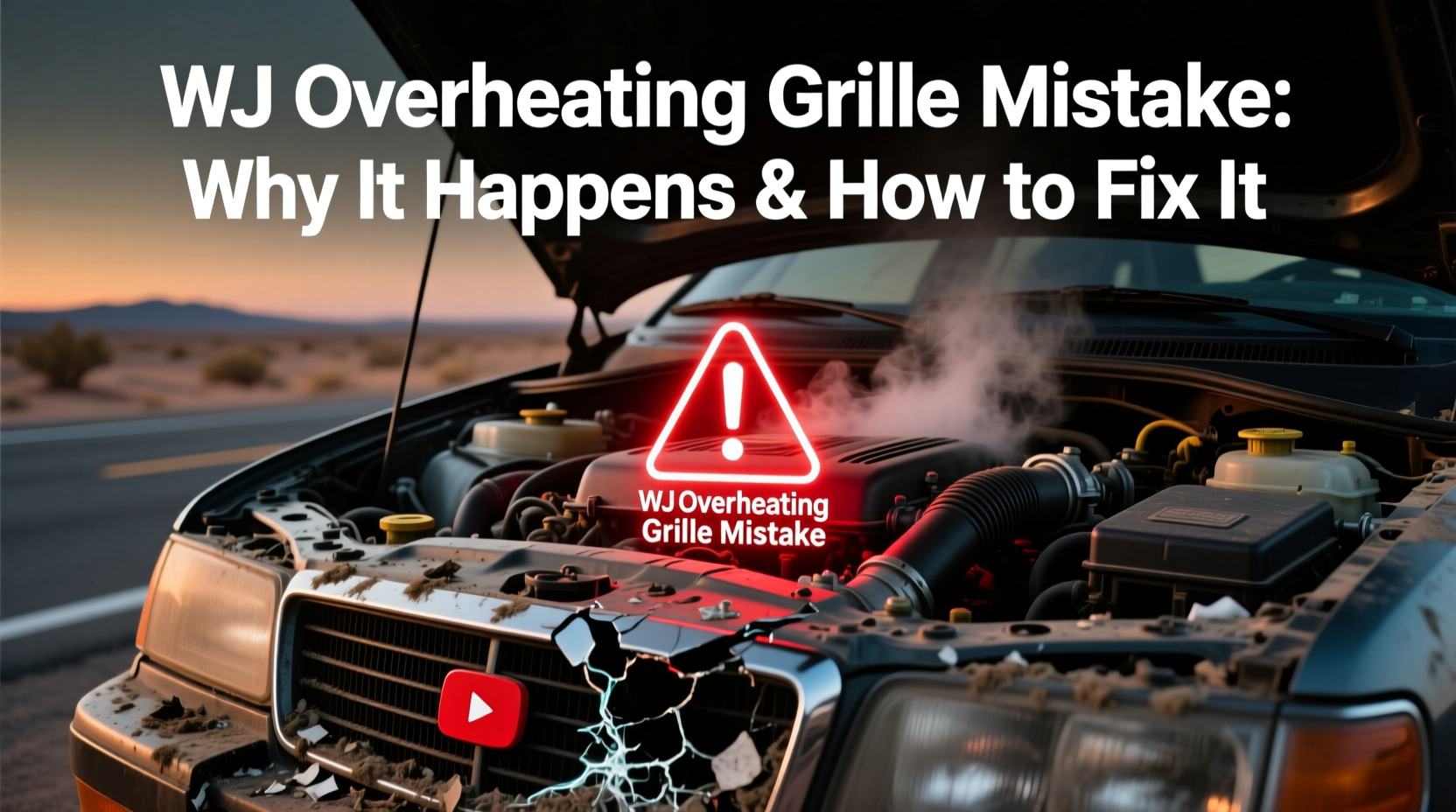 wj overheating grille mistake