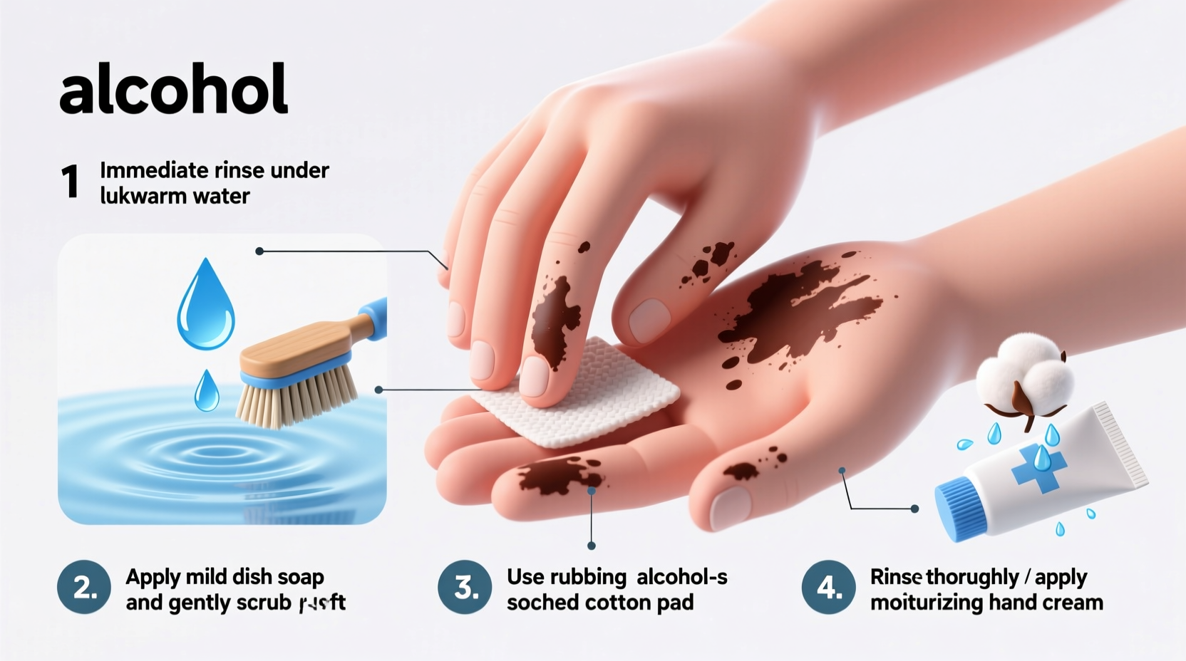 effective methods to remove shoe ink stains from your hands safely and quickly