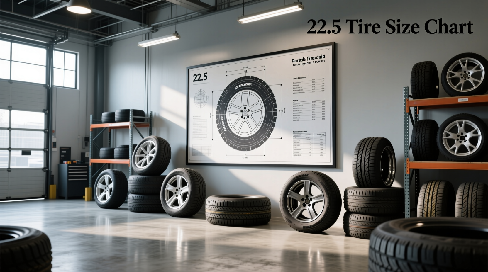 22.5 tire size chart guide