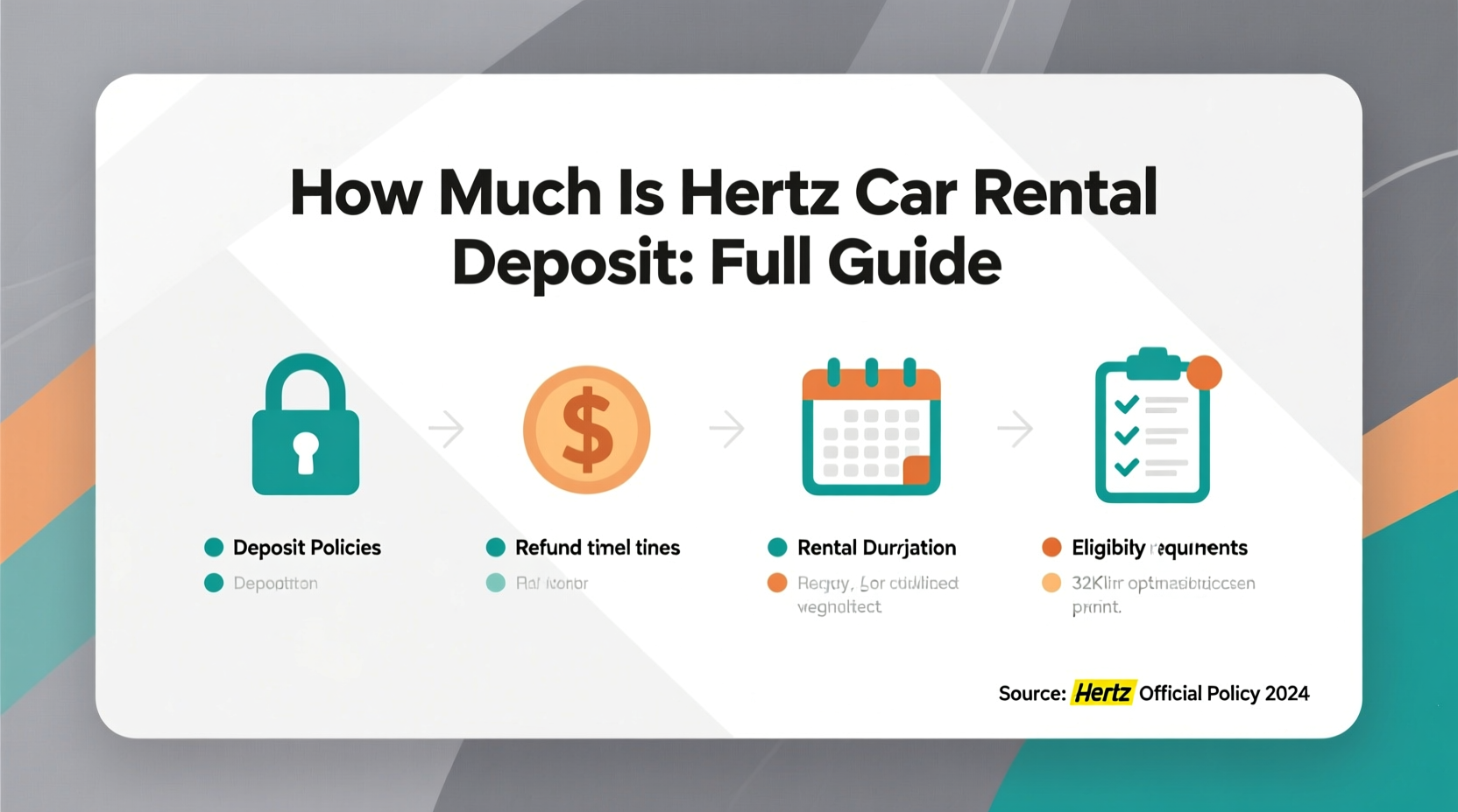 how much is hertz car rental deposit