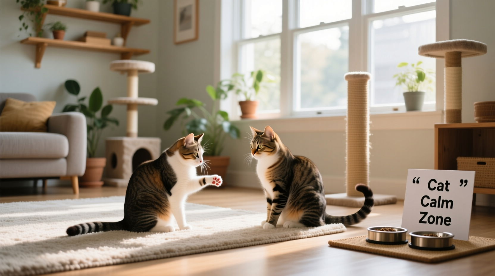 effective strategies to calm and prevent fighting between house cats