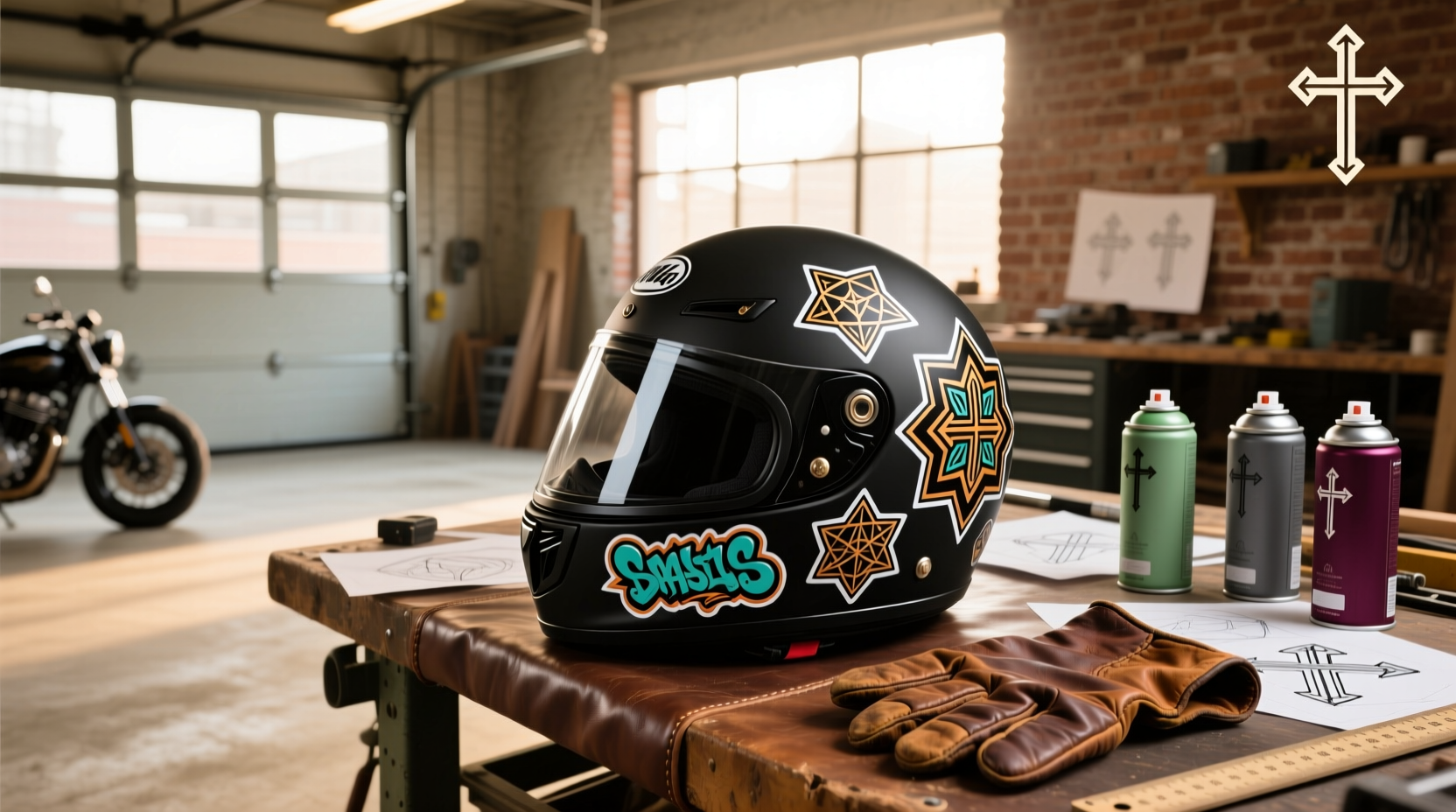 How to Choose & Apply Custom Motorcycle Helmet Stickers