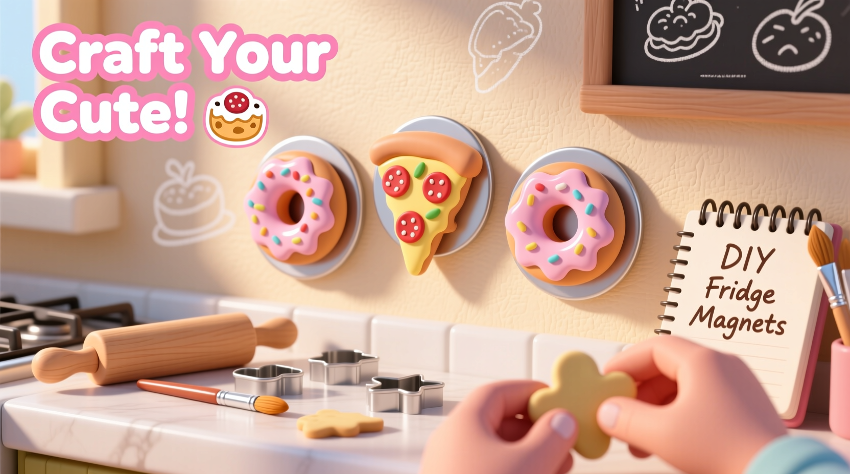 crafting cute pizza and donut fridge magnets a fun diy guide for beginners