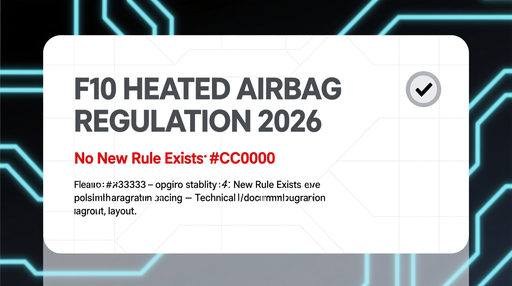 f10 heated airbag regulation 2026