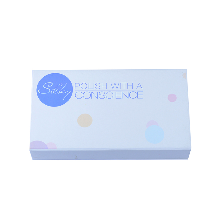 Eco-friendly paper nail polish box packaging