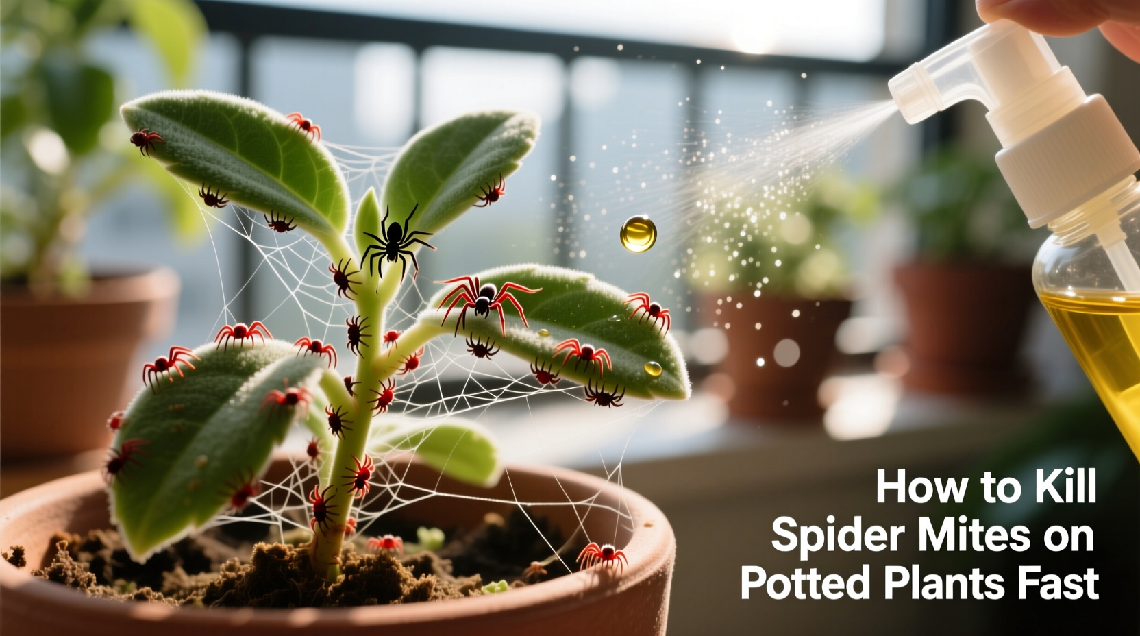 how to get rid of spider mites on pot plants