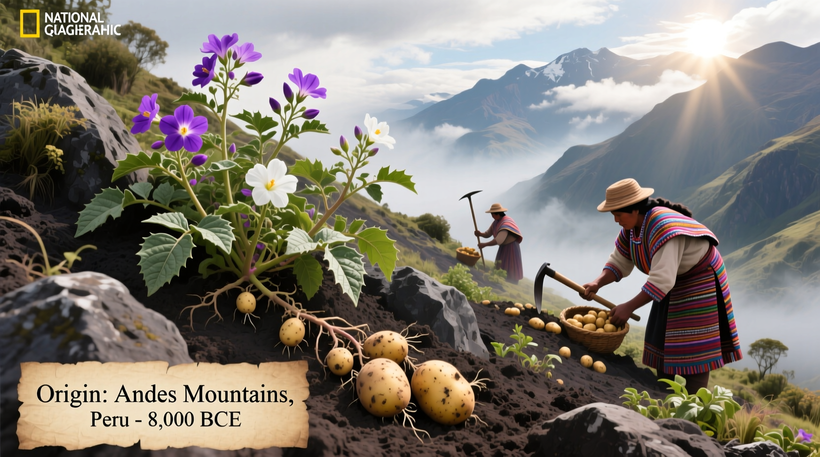 Potato Origin Country: Andes Mountains of South America