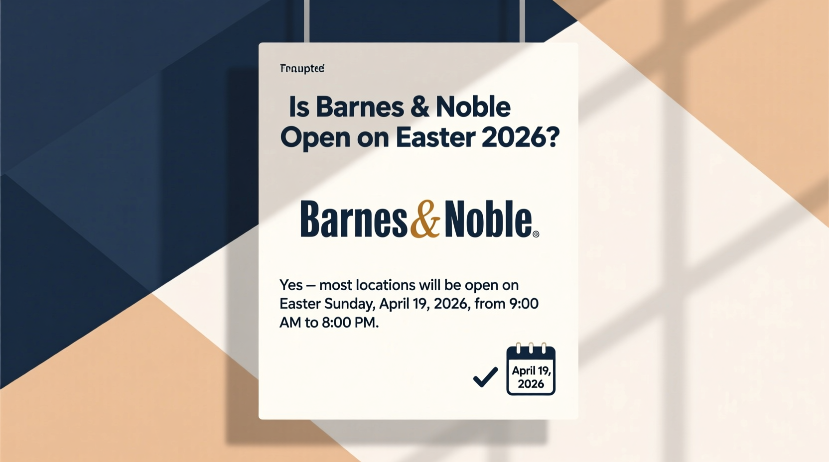 is barnes and noble open on easter