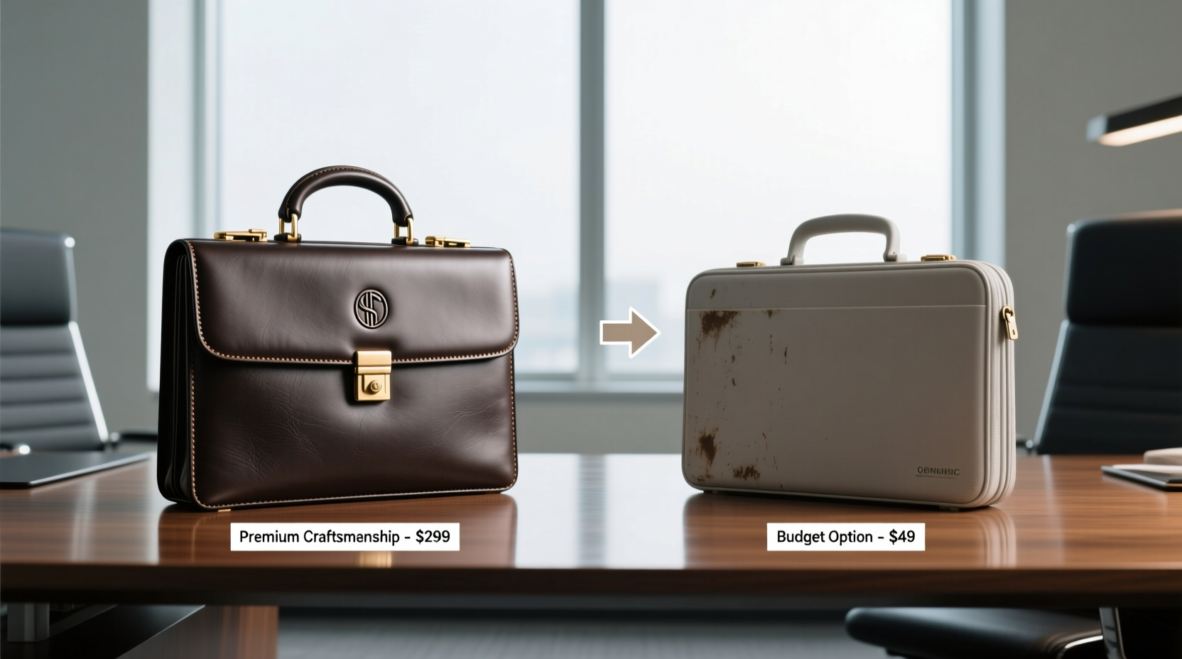 designer vs generic briefcase is the extra cost actually worth it for looking professional