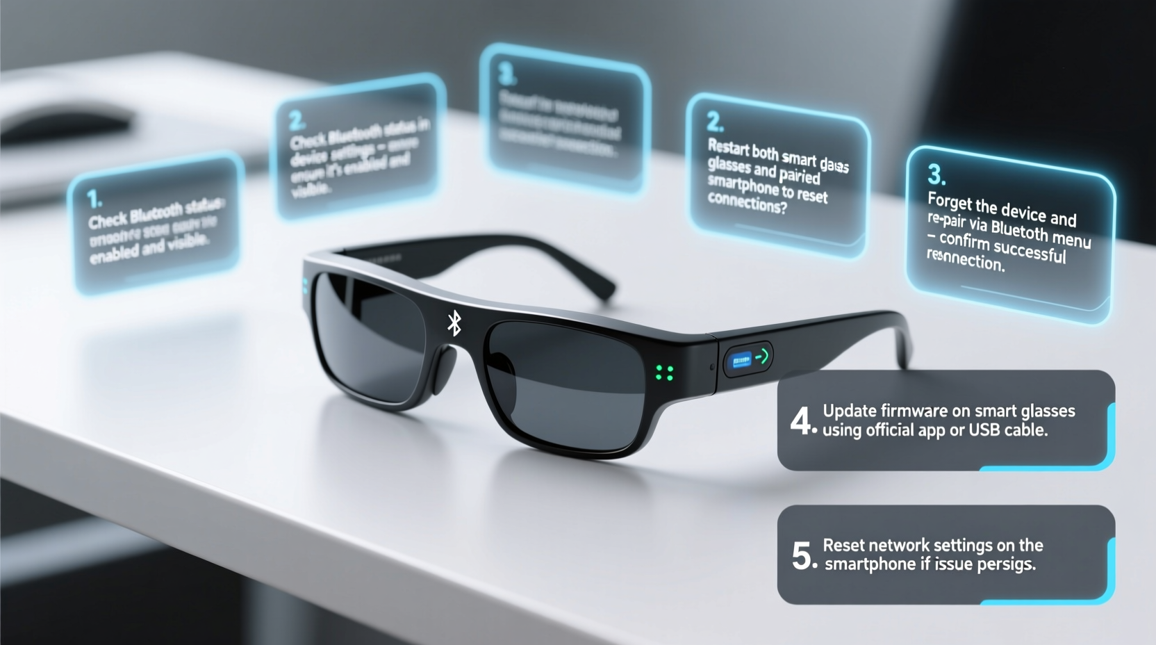 effective steps to diagnose and fix bluetooth connection issues in smart glasses