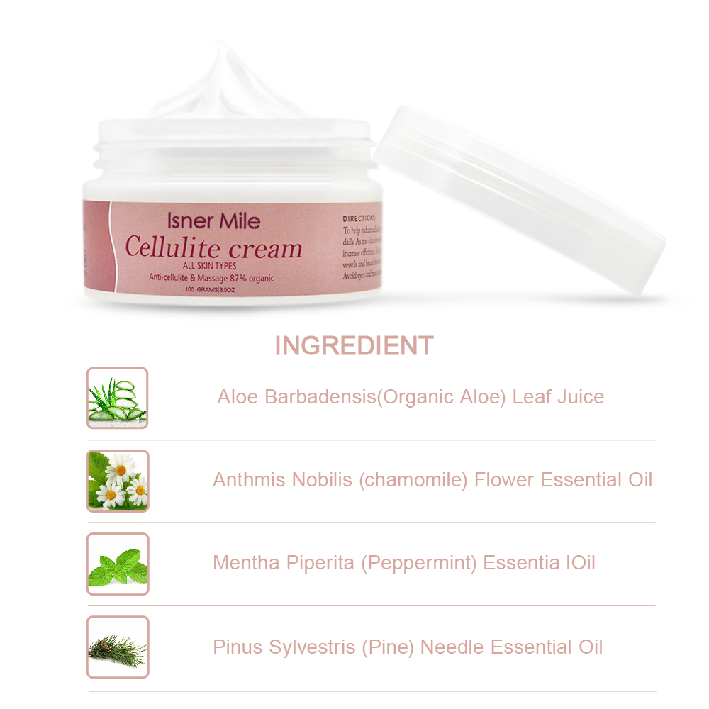 Isner Mile Private Label Hot Weight Loss Cellulite Cream Anti Cellulite Cream