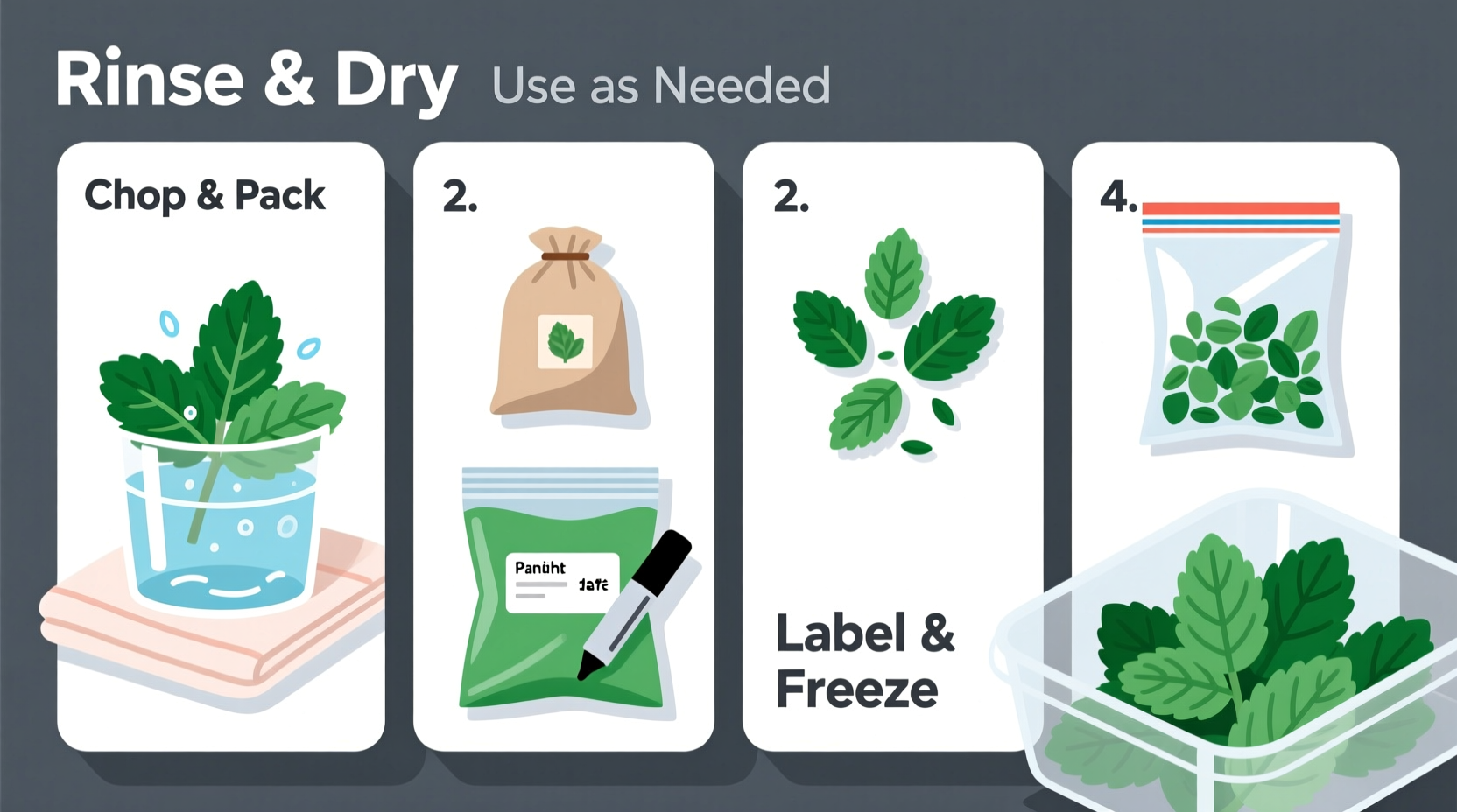 how do i freeze mint