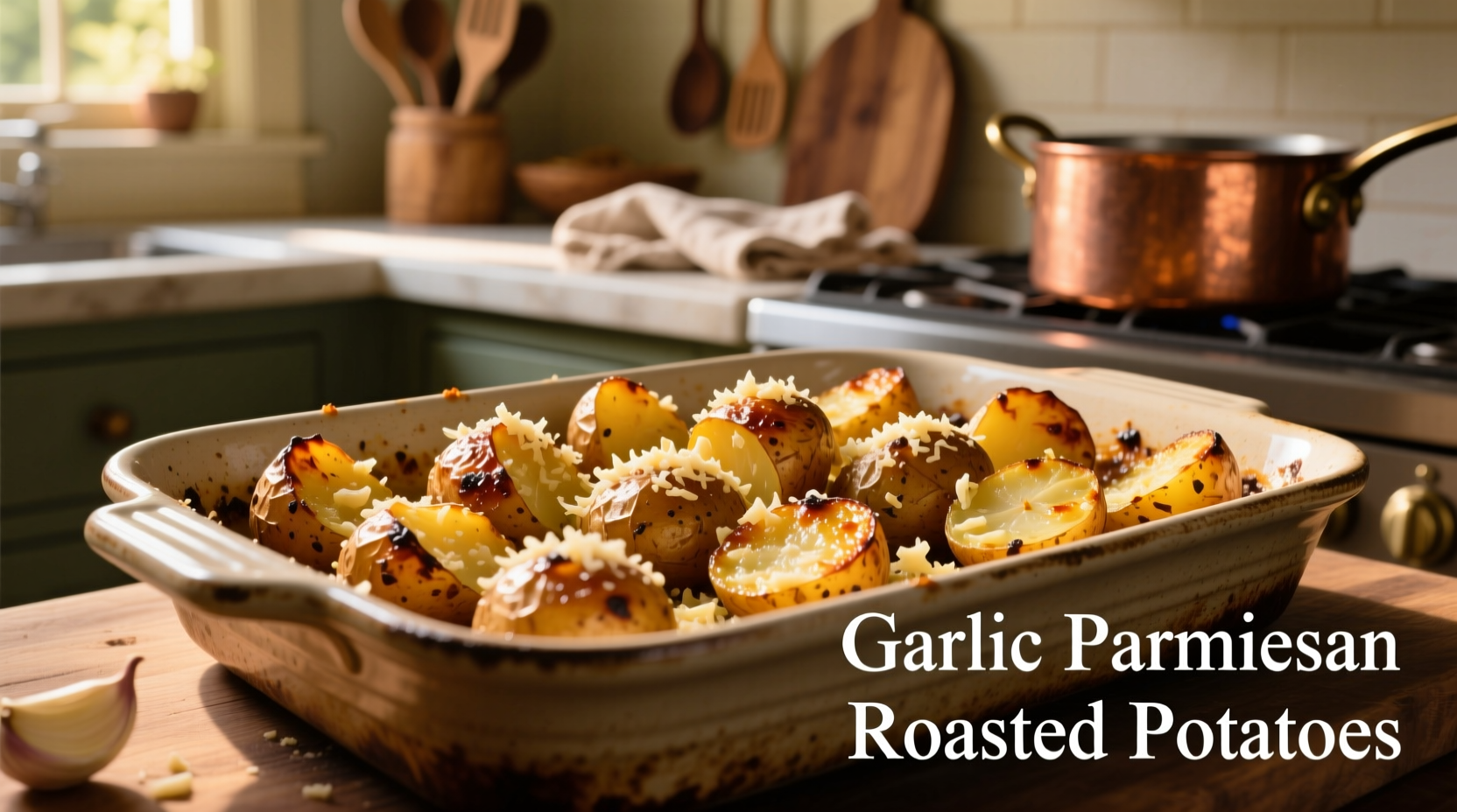 Perfect Garlic Parmesan Roasted Potatoes Recipe