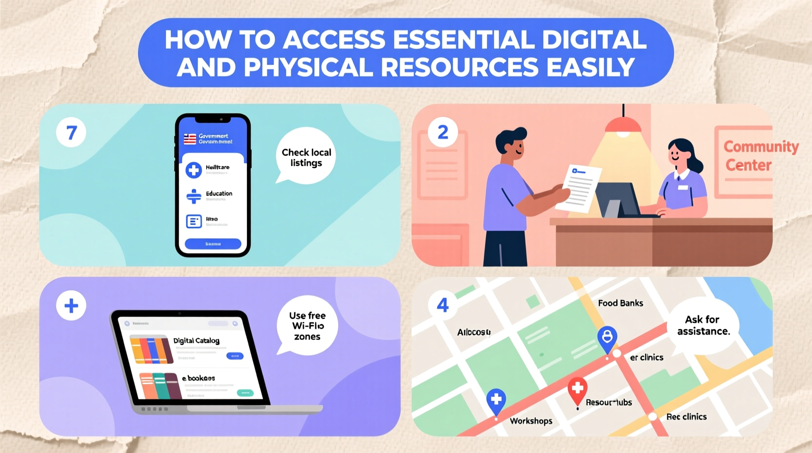 how to access essential digital and physical resources easily