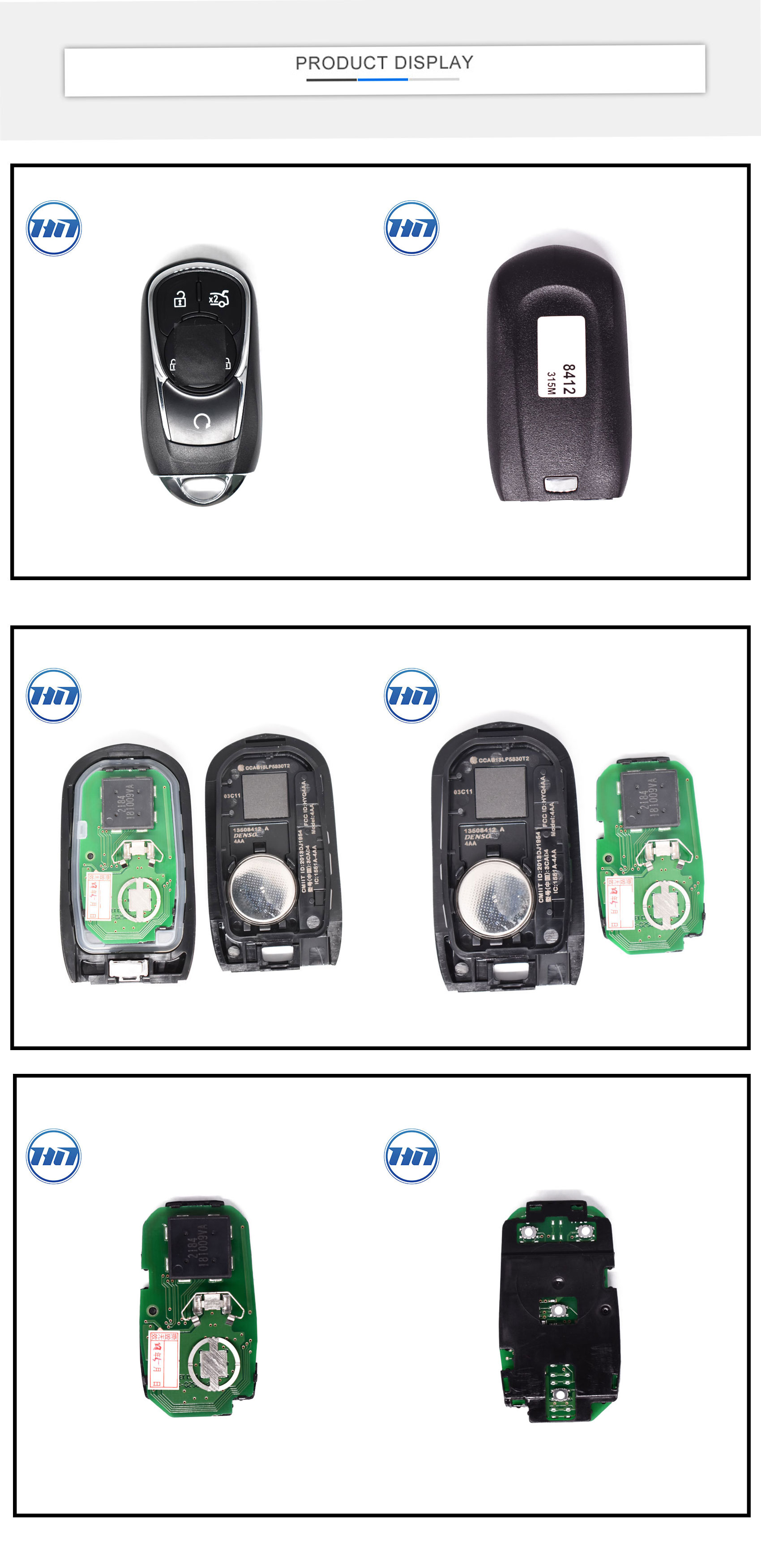 Original ASK315MHz 4 buttons 46chip Smart Remote Control Car Keyless Folding  Remote Entry Fit For Buick Verano FCCID HYQ4AA