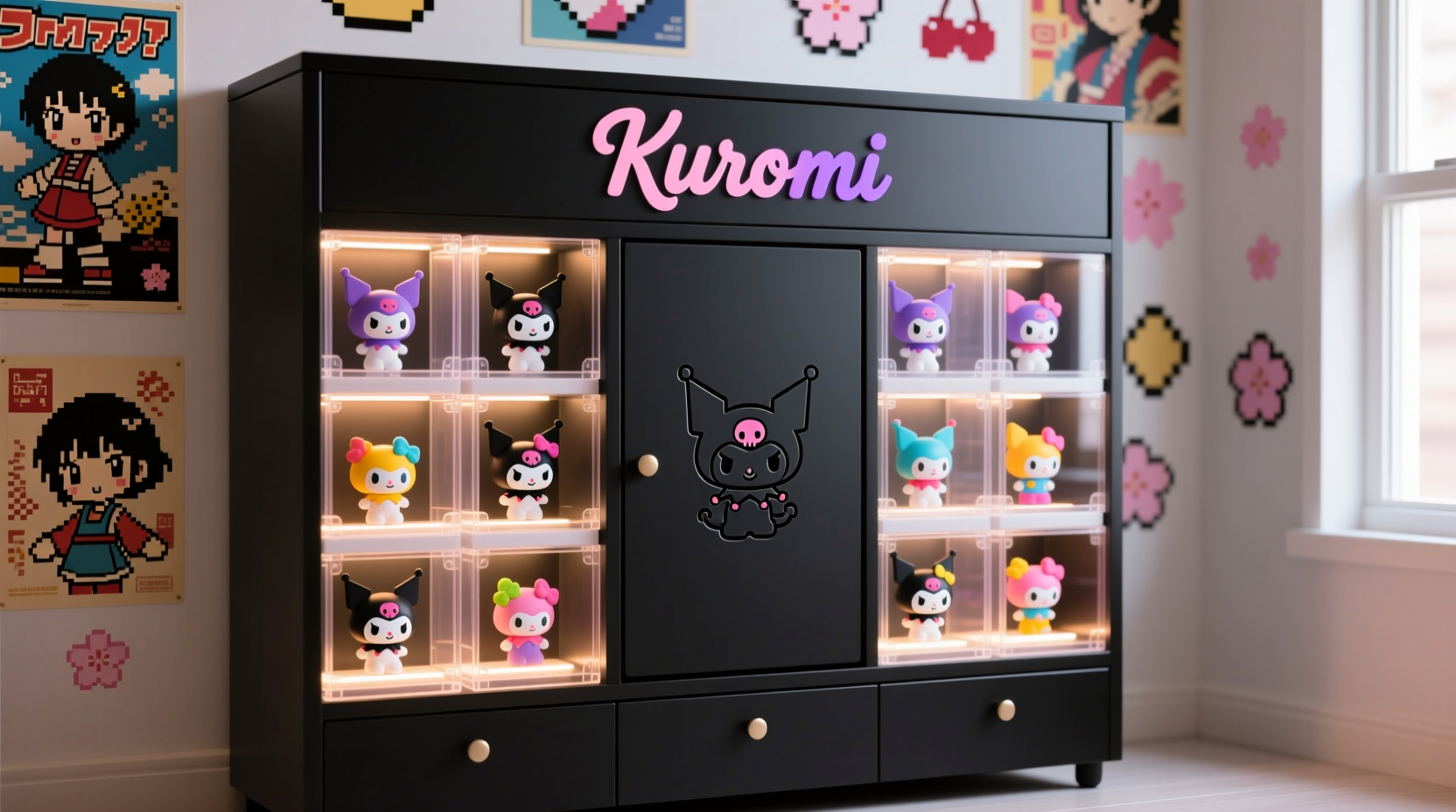 creative and practical ways to store your kuromi mini claw machine toys safely and stylishly