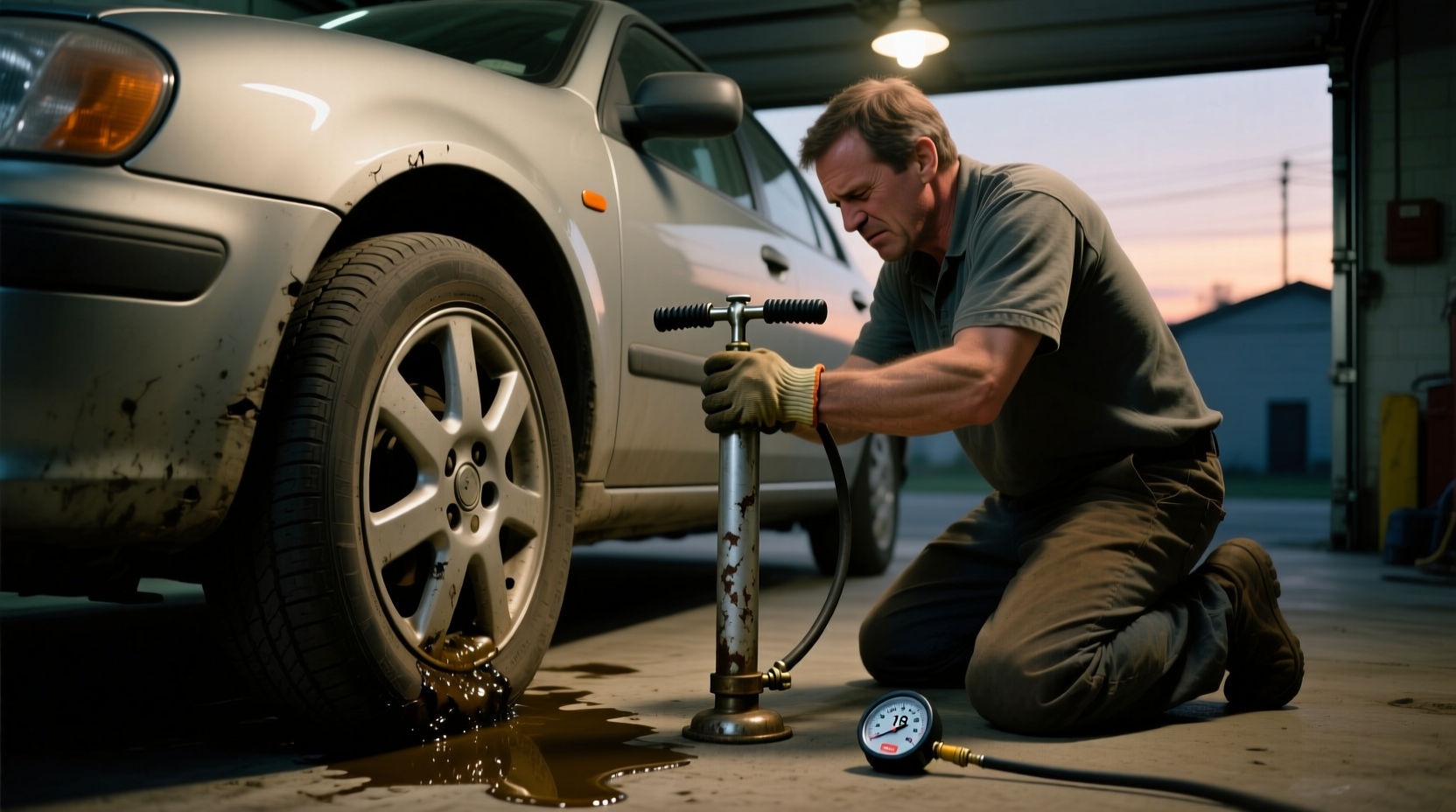 can you inflate a car tire with a bicycle pump