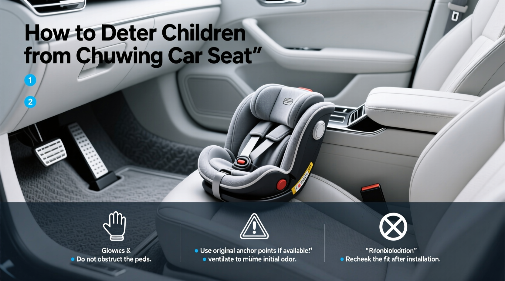 how to deter child from chewing car seat