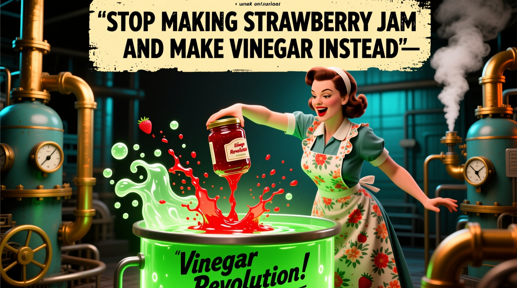 stop making strawberry jam and make vinegar instead