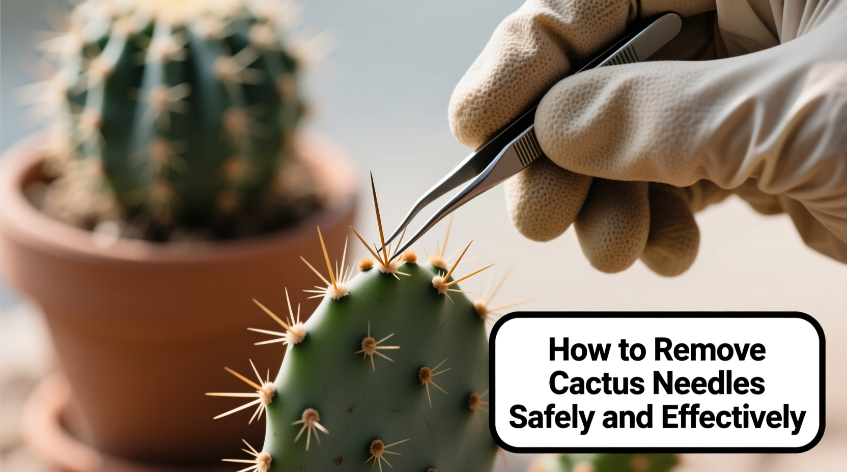 how do you remove cactus needles