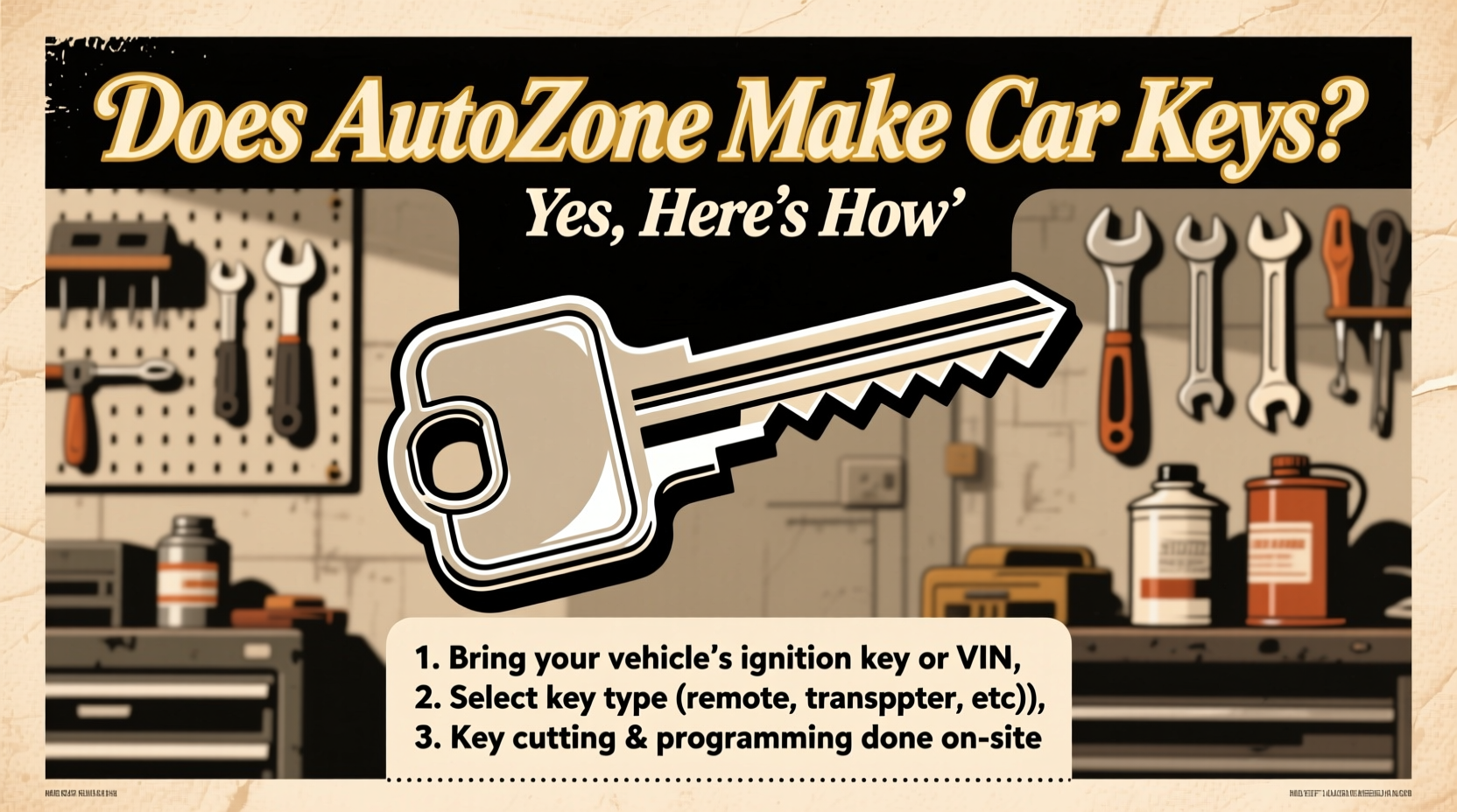 does autozone make car keys