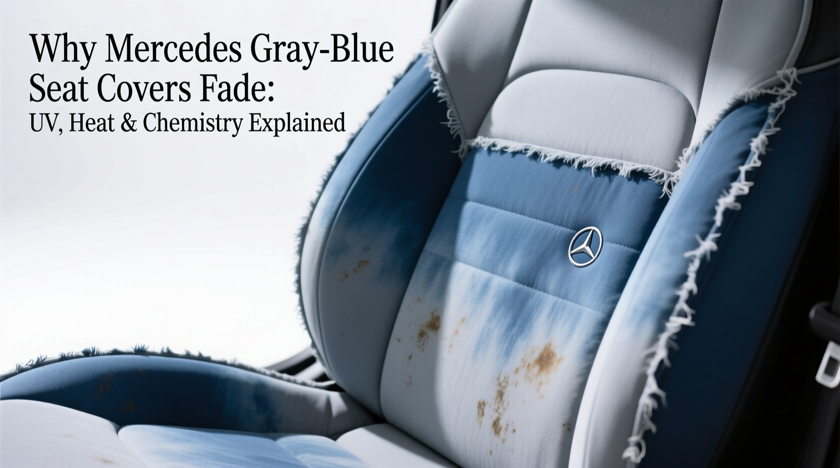 why gray blue covers fade mercedes